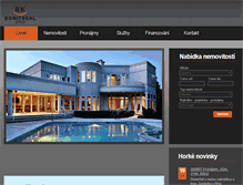 Tablet Screenshot of bonitreal.cz